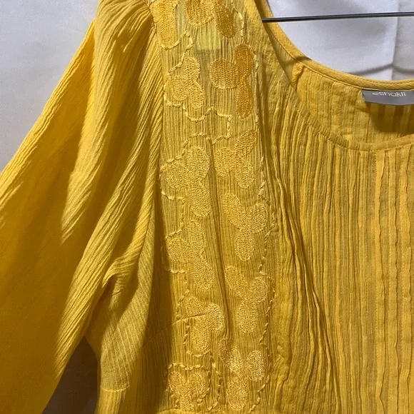 eShakti Yellow Embroidered Tunic Dress. Never worn. Excellent condition. - Picture 11 of 15
